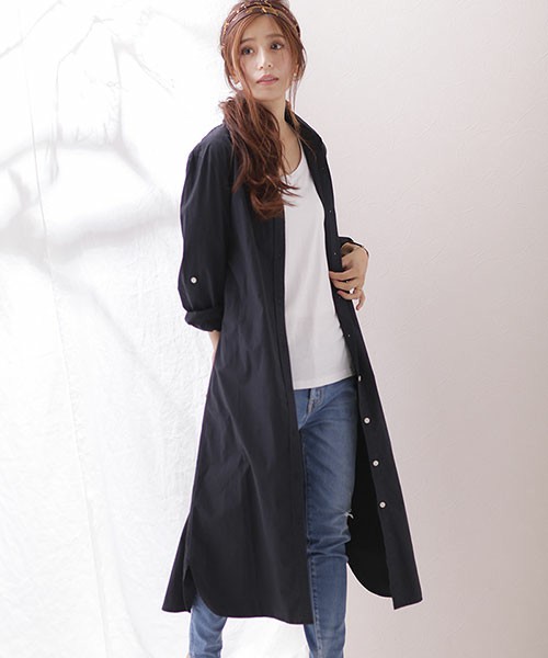 nano・universe 微起毛タイプライターワンピース