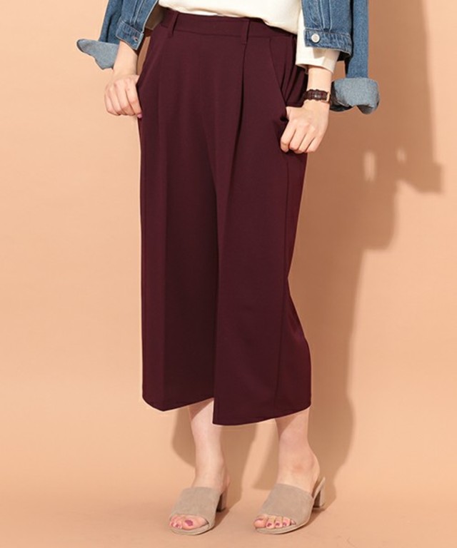 natural couture PPエアリーワイドパンツ