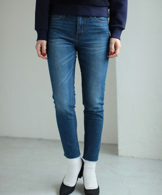 AZUL by moussy カットオフSkinny Denim