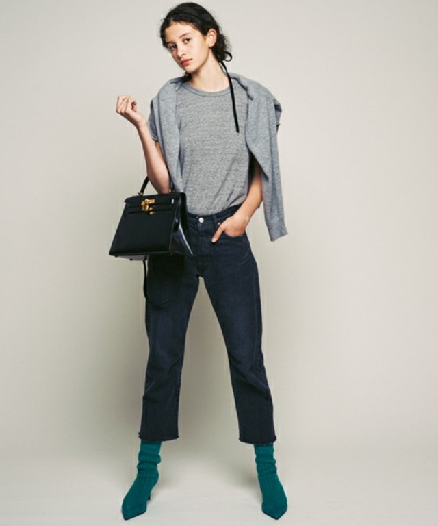 THE SHINZONE ストレートカットオフデニム