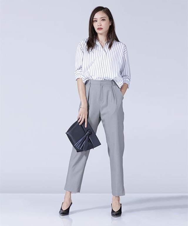 nano・universe 1タックパンツ