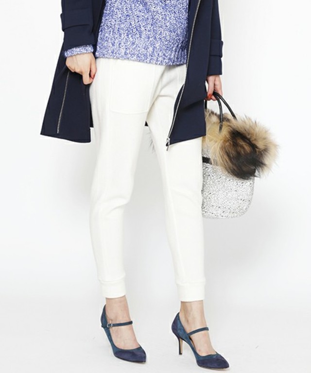 Viaggio Blu スポーツミックスブークレーイージーパンツ