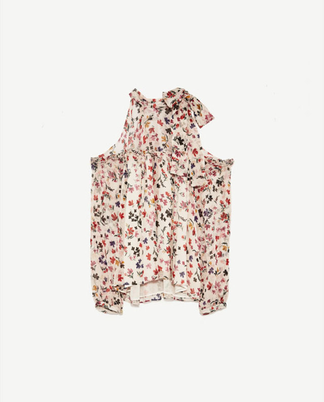 オープンショルダーシャツ