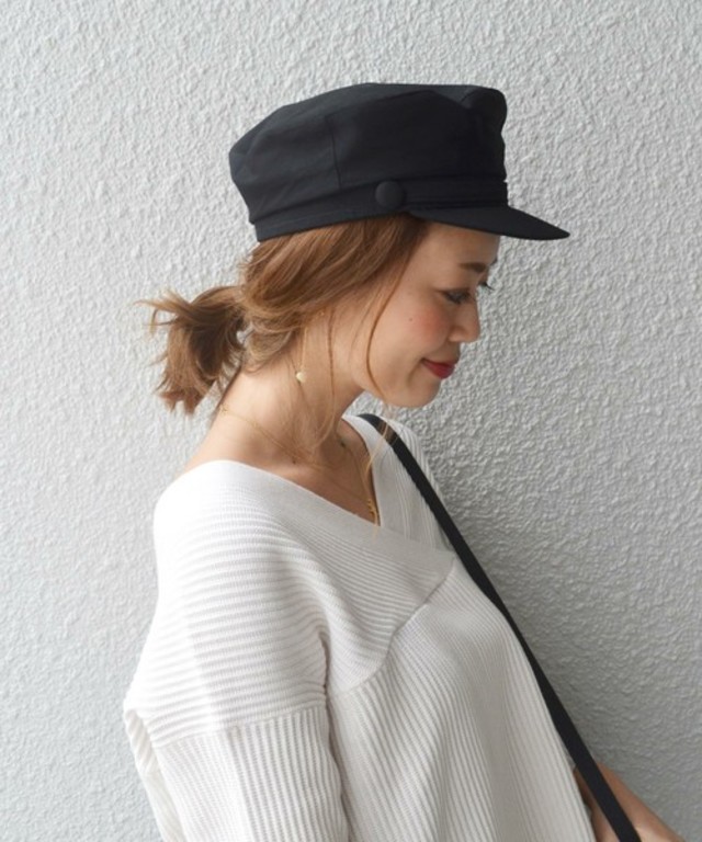 ships for woman / コットンマリンキャップ