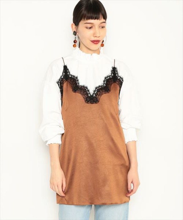 ADAM ET ROPE' /フレンチレースキャミソール