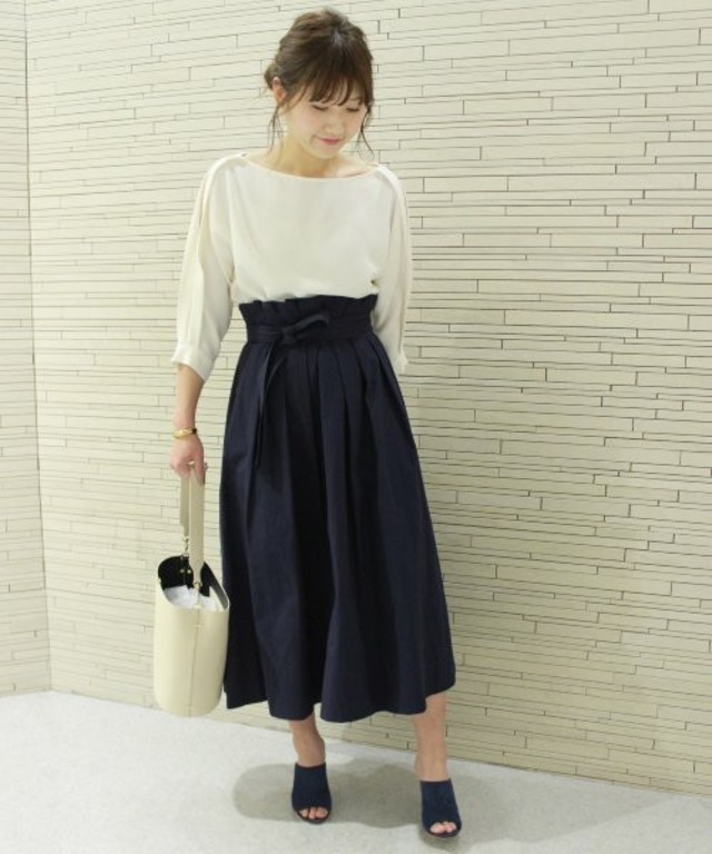 Spick and Span Noble ダンプ ウエストベルトボリュームスカート