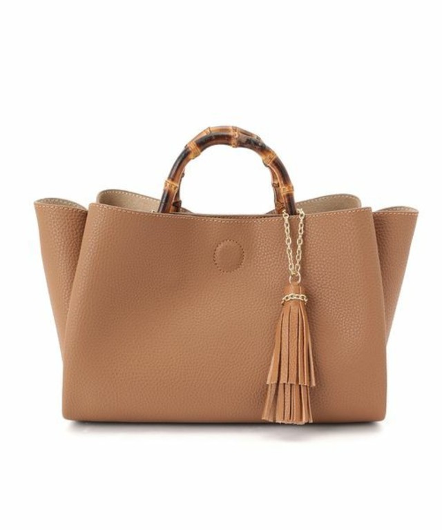 ＜予約＞ROPE'／バンブーハンドルバッグ