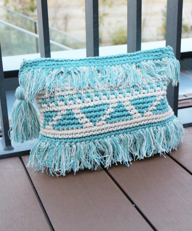 柄クラッチバッグ