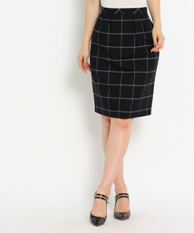 UNTITLED チェックボックススカート