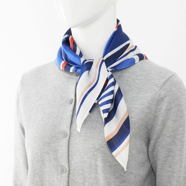 シルキースカーフ（ストライプ）