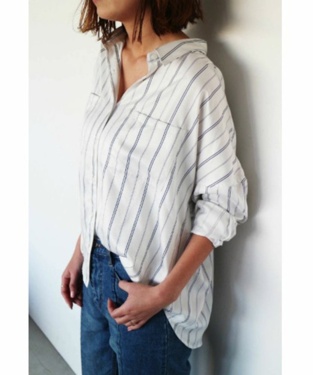 FREE'S MART　サテンとろみシャツ