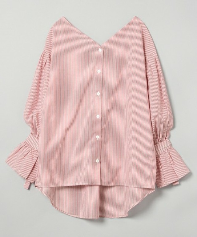 ストライプVシャツ