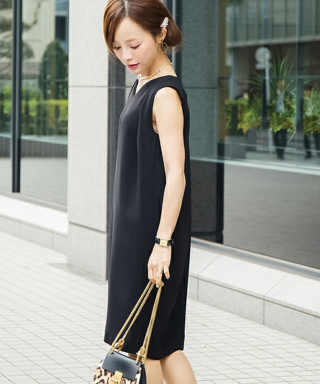 2wayコクーンドレープレディドレス