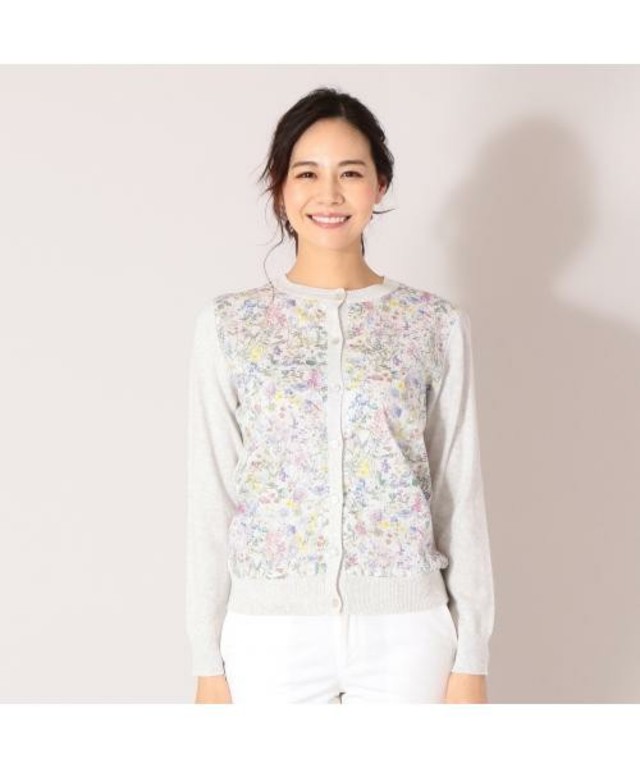 Afternoon TEA LIVING / 切り替えカーディガン