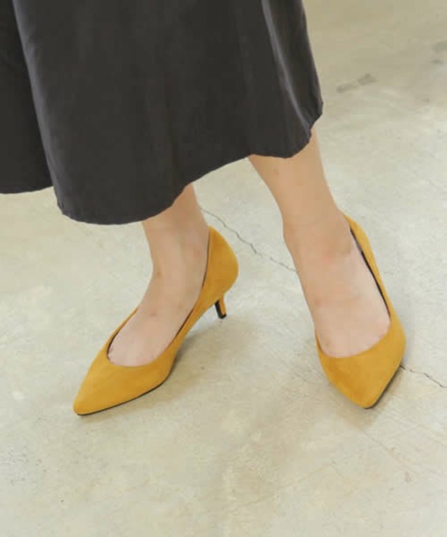 SESTO  ポインテッドトゥキトゥンヒールパンプス