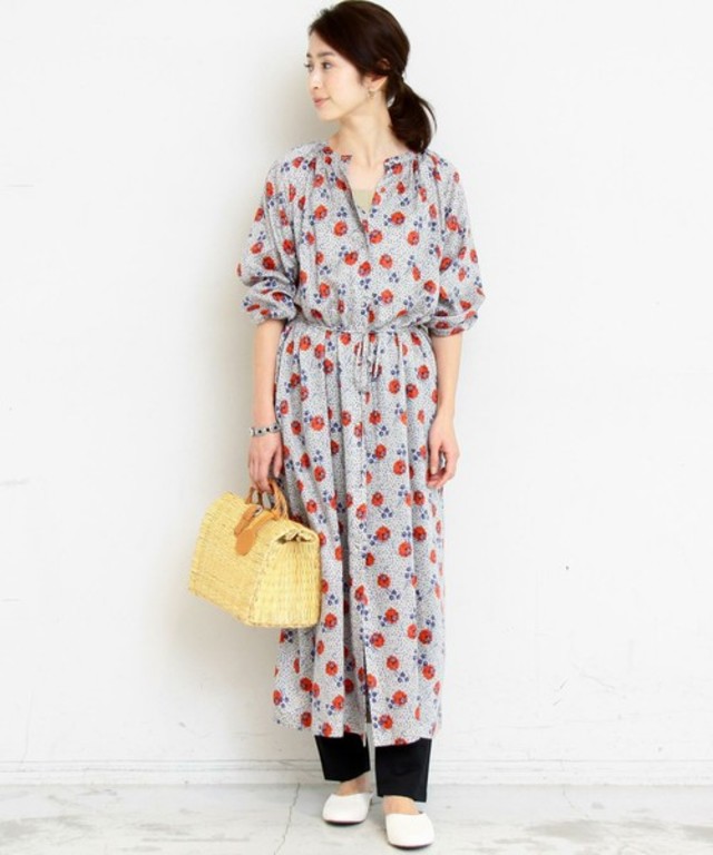 BEAUTY&YOUTH UNITED ARROWS / リバティギャザーロングワンピース