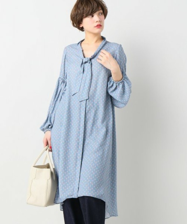 SLOBE IENA / LIBERTY ボウタイワンピース