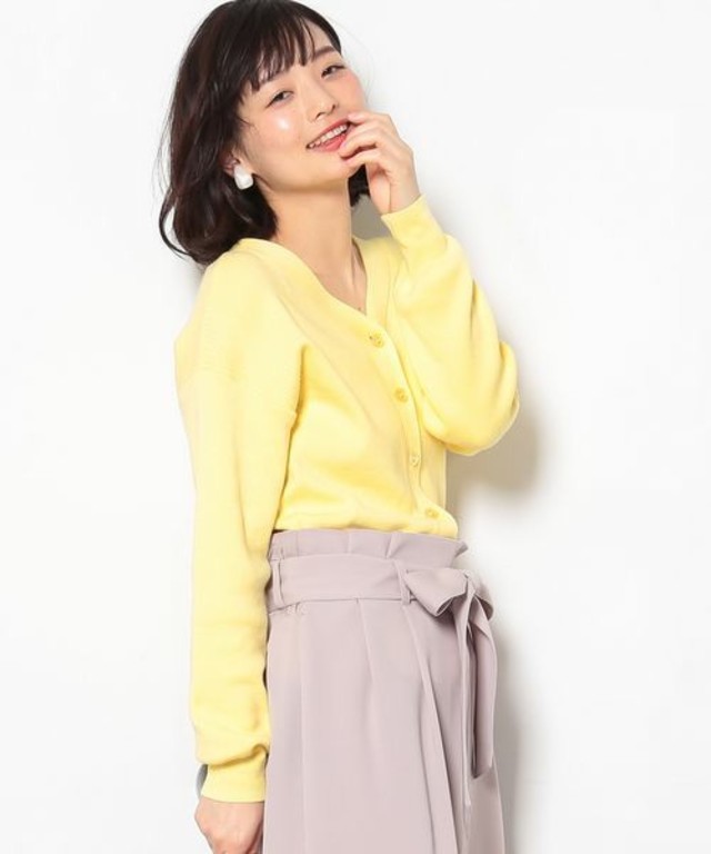 【2WAY】ボタン付きVネックプルオーバー