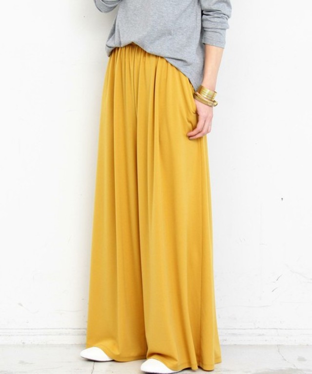 ジャージータックワイドパンツ