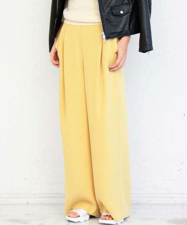 ダブルクロスタックワイドパンツ