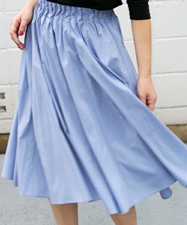 laboratory work　ＴＣタイプライタータックギャザーミディスカート