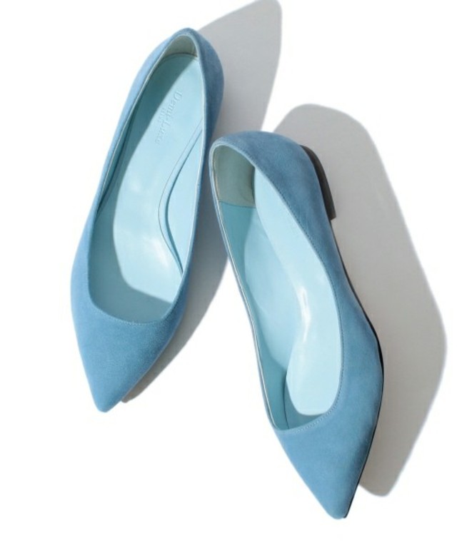 Demi-Luxe BEAMS  スエードポインテッドフラットシューズ