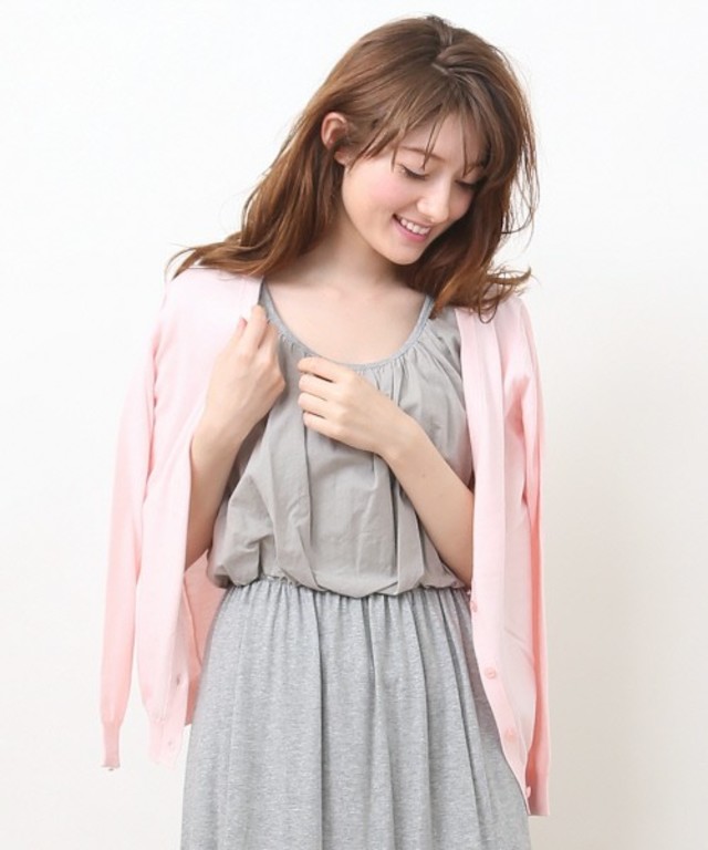 Vネックカーディガン