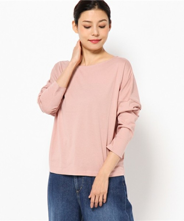 AZUL by moussy　オーガニックコットン2WAYドルマン長袖PO