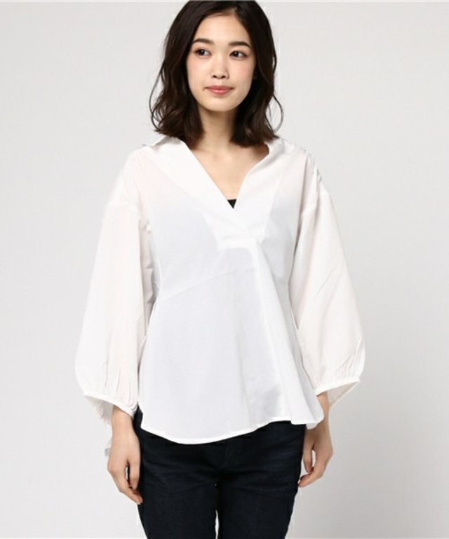 RE:EDIT / バックリボンスキッパーシャツトップス