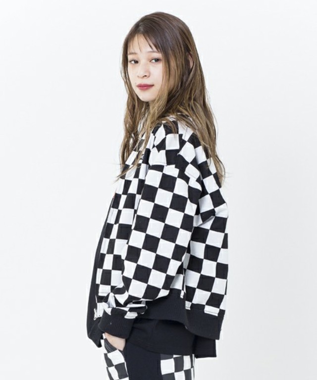 REVERSIBLE CHECKERED BLOUSON