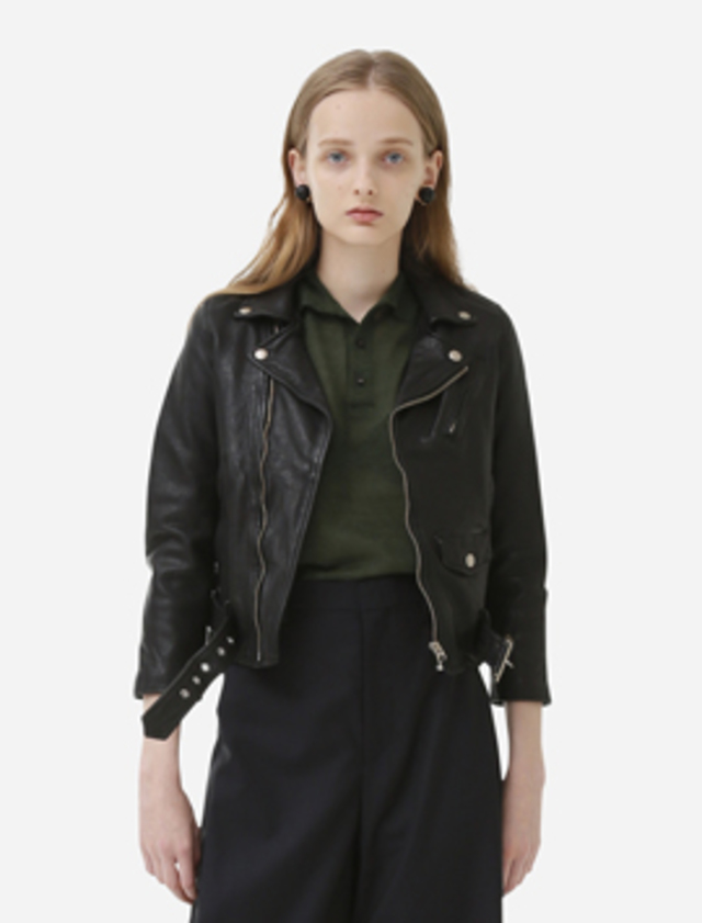 shrink leather riders jacket