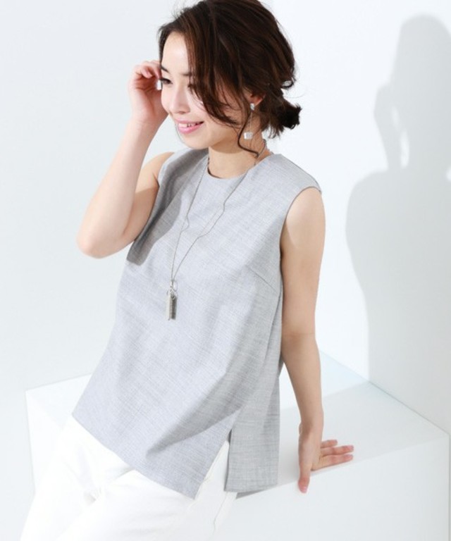 STUDIOUS アシメレイヤードブラウス