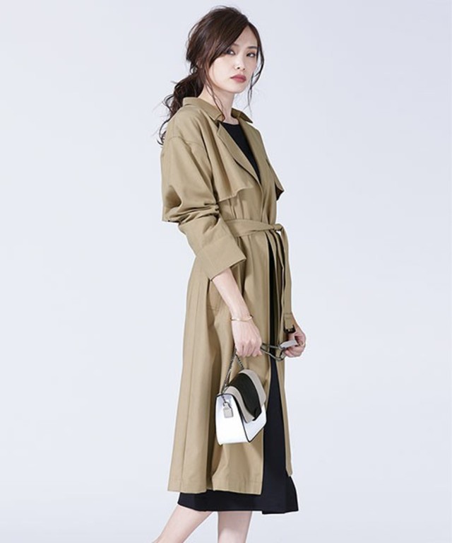 nano・universe　T/Rラップトレンチコート