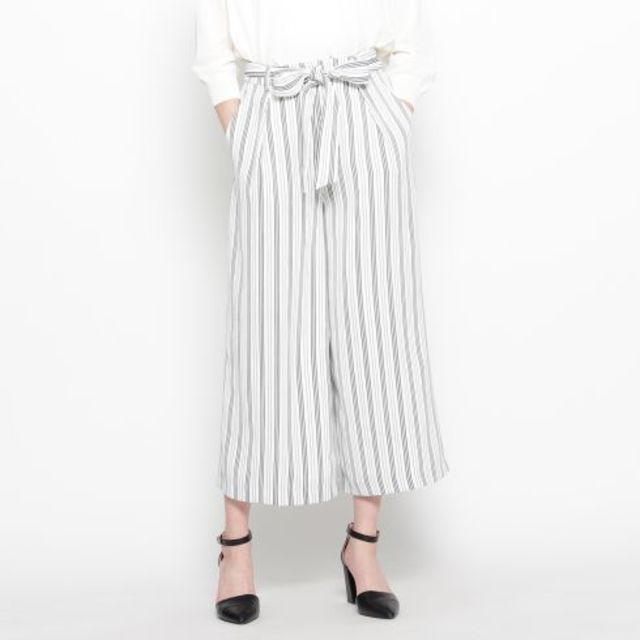 サッシュリボンワイドパンツ