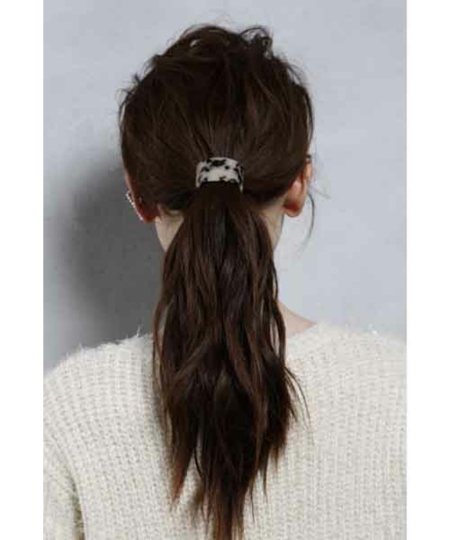 べっ甲　プレートヘアゴム【PLAIN CLOTHING】