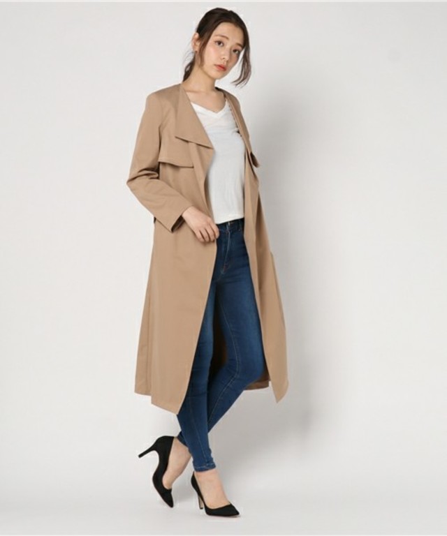 2WAY ドレープカラートレンチコート