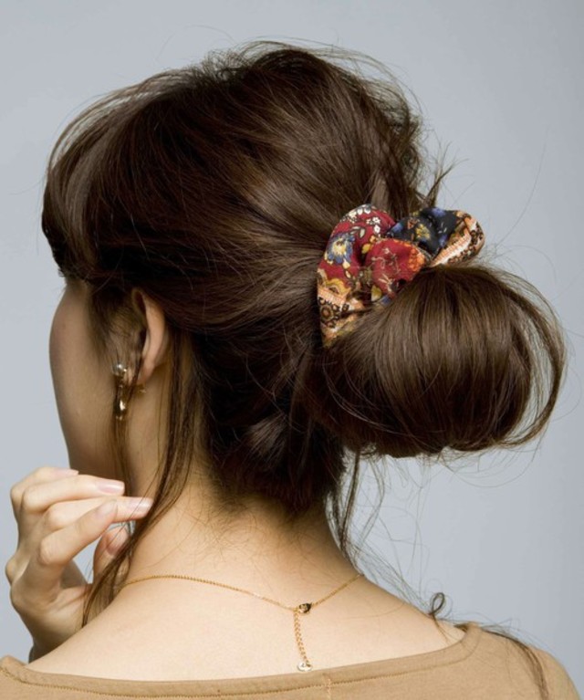 花柄シュシュ【PLAIN CLOTHING】