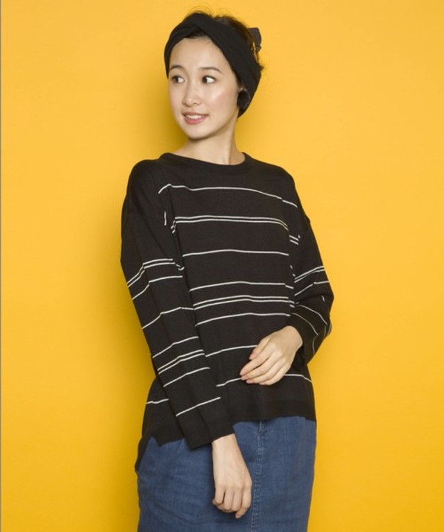 【PLAIN CLOTHING】ラインボーダーニット