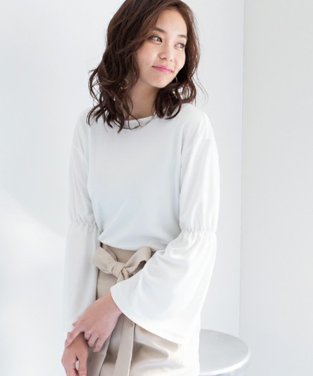 STUDIOUS ベルスリーブカットソー