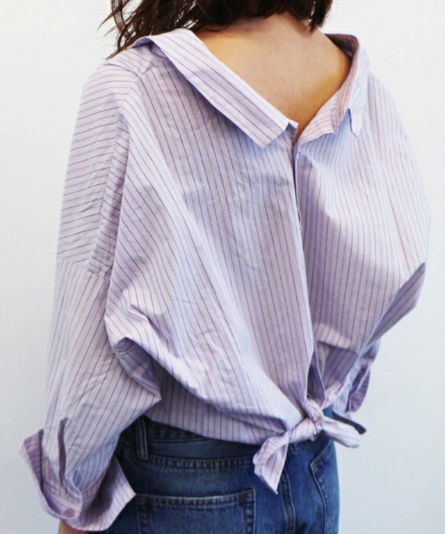 FREE'S MART  後ろボタン抜けシャツ