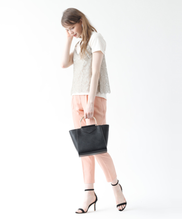 titivate　メタルハンドルトートバック