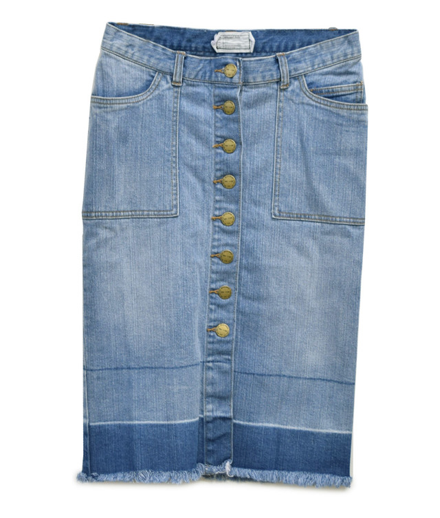 where wear　デニムスカート