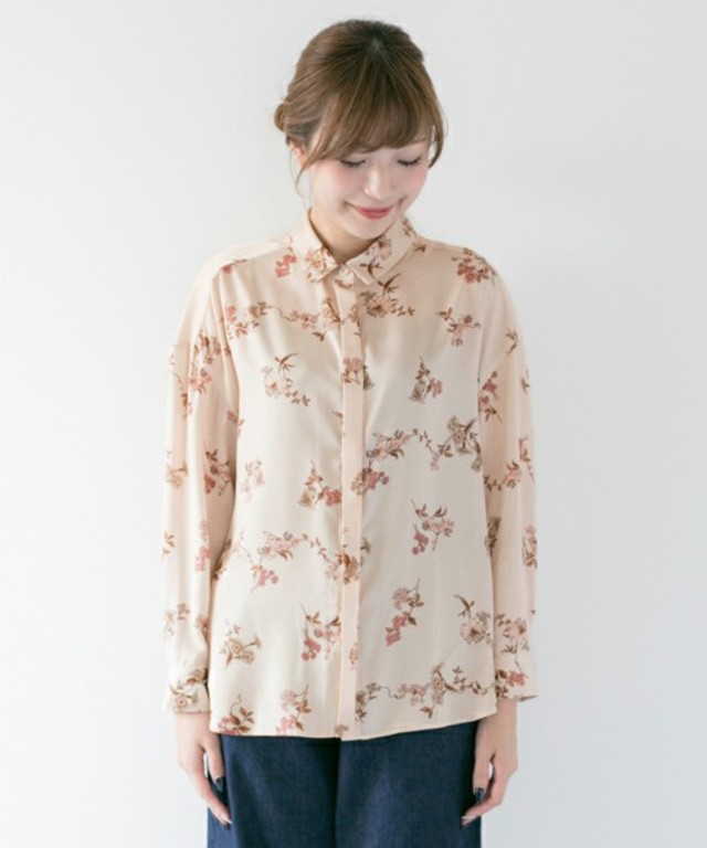 ROSSO / 花柄シャツブラウス