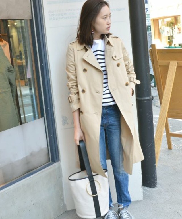 ロングトレンチコート/ SLOBE IENA