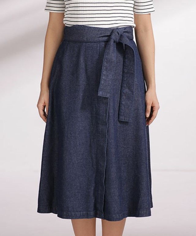 Lee×安西こずえ/別注デニムラップスカート