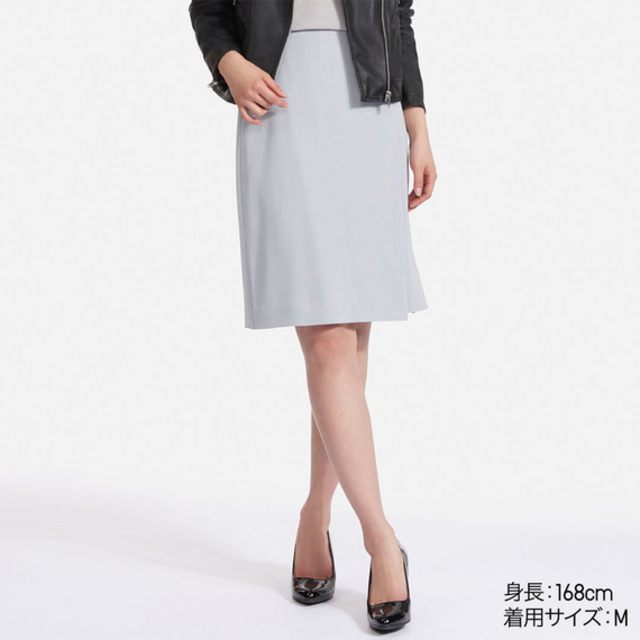 ユニクロ ハイウエストドレープラップスカート(丈60~62cm)