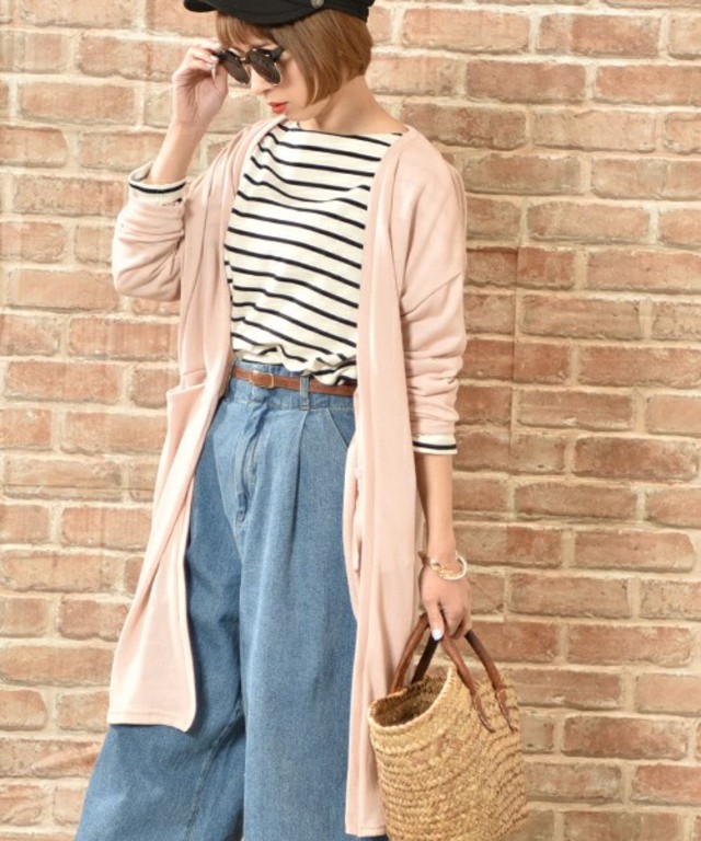 coca　やわらか着心地ロングカーディガン