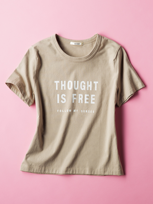snidel　コンパクトロゴTシャツ