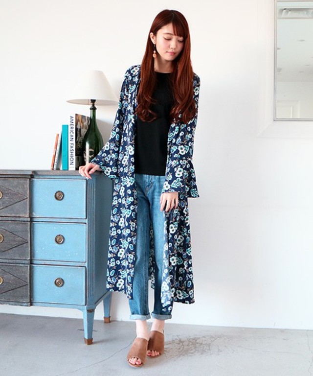 N. / フレアスリーブガウンマキシワンピース