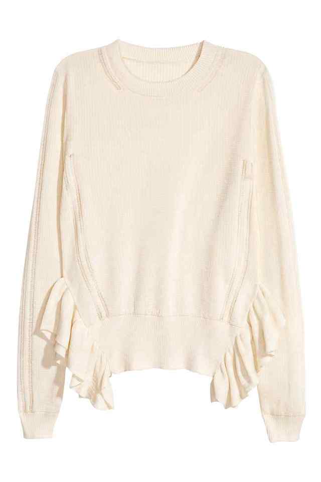 テクスチャードコットンセーター